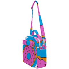 Donut Doughnut Dessert Clip Art Crossbody Day Bag by Simbadda