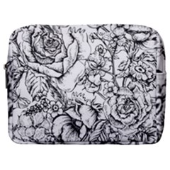 Vintage Floral Vector Seamless Pattern With Roses Make Up Pouch (large) by Vaneshart