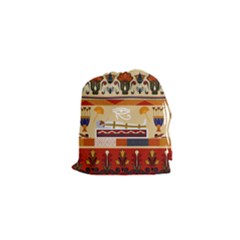 Seamless Ethnic Pattern Drawstring Pouch (xs) by Vaneshart