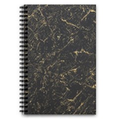 Black Marbled Surface 5 5  X 8 5  Notebook by Vaneshart