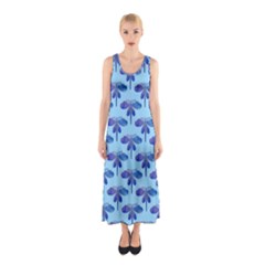 Blue Dragonfly  Sleeveless Maxi Dress by VeataAtticus