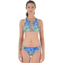 Water Blue Transparent Crystal Perfectly Cut Out Bikini Set by HermanTelo