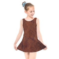 Fur Skin Bear Kids  Skater Dress Swimsuit by HermanTelo