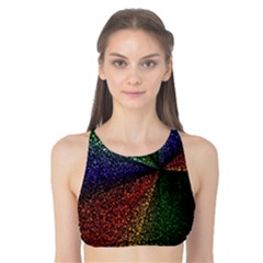 Abstract Colorful Pieces Mosaics Tank Bikini Top by Vaneshart