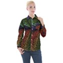 Abstract Colorful Pieces Mosaics Women s Long Sleeve Pocket Shirt View1