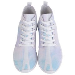 Pastel Eiffel s Tower, Paris Men s Lightweight High Top Sneakers by Lullaby