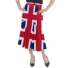 Uk Flag Midi Mermaid Skirt by FlagGallery