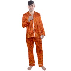 Low Poly Polygons Triangles Men s Satin Pajamas Long Pants Set by Simbadda