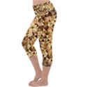 Pattern Fabric Shape Abstract Lightweight Velour Capri Yoga Leggings View2