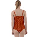Pattern Fall Colors Seamless Bright Twist Front Tankini Set View2