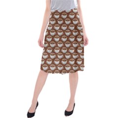 Coffee On Coffee Midi Beach Skirt by bloomingvinedesign