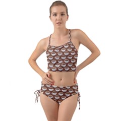 Coffee On Coffee Mini Tank Bikini Set by bloomingvinedesign