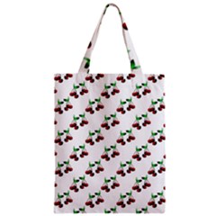 Cherries Pattern Zipper Classic Tote Bag by bloomingvinedesign