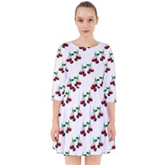 Cherries Pattern Smock Dress by bloomingvinedesign