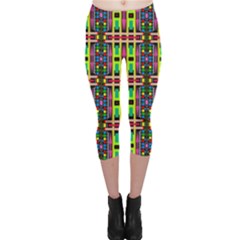 Abstract 8 Capri Leggings  by ArtworkByPatrick