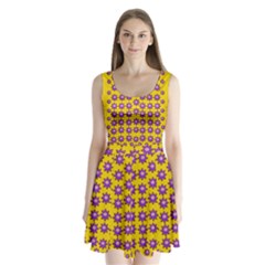 Lotus Bloom Always Live For Living In Peace Split Back Mini Dress  by pepitasart