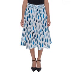 Rain Drops Perfect Length Midi Skirt by HelgaScand