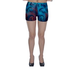 Abstract Patterns Spiral Skinny Shorts by Vaneshart