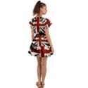 British Flag Flutter Sleeve Wrap Dress View2