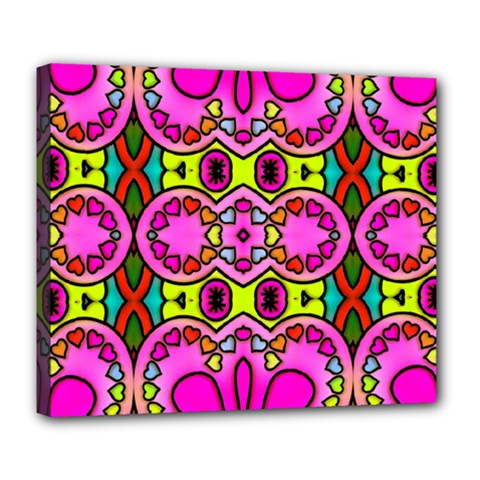 Abstract Background Pattern Deluxe Canvas 24  X 20  (stretched) by Vaneshart