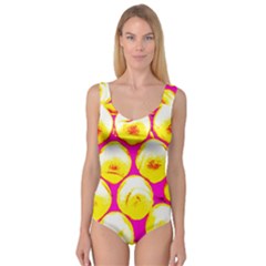 Pop Art Tennis Balls Princess Tank Leotard  by essentialimage