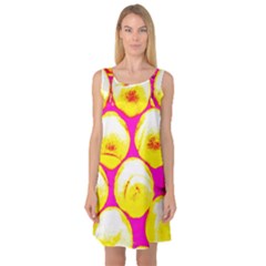 Pop Art Tennis Balls Sleeveless Satin Nightdress by essentialimage