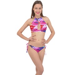 Abstract 2468874 960 720 Cross Front Halter Bikini Set by vintage2030