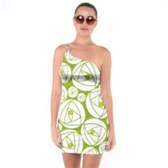 Rose Abstract Rose Garden One Soulder Bodycon Dress by Vaneshart