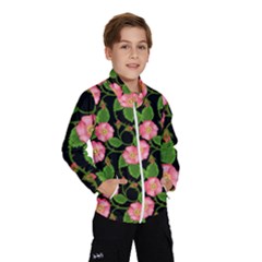 Roses Flowers Bud Kids  Windbreaker by Vaneshart