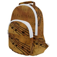 Background Music Rounded Multi Pocket Backpack by Mariart