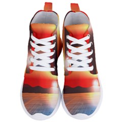 Sunset Water River Sea Sunrays Women s Lightweight High Top Sneakers by Mariart