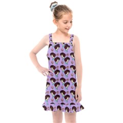 Redhead Girl Pattern Lilac Kids  Overall Dress by snowwhitegirl