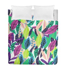 Leaves  Duvet Cover Double Side (full/ Double Size) by Sobalvarro