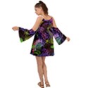 Leaves  Kimono Sleeves Boho Dress View2