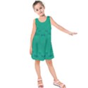 Love To One Color To Love Green Kids  Sleeveless Dress View1