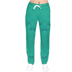 Love To One Color To Love Green Women Velvet Drawstring Pants by pepitasart