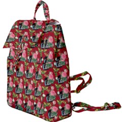 Vintage Can Floral Red Buckle Everyday Backpack by snowwhitegirl