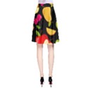 Vector Seamless Summer Fruits Pattern Black Background A-Line Skirt View2