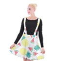 Vector Seamless Pattern With Pineapples Suspender Skater Skirt View1