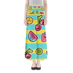 Summer Fruits Patterns Full Length Maxi Skirt by Vaneshart