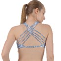 Boho Pattern Style Graphic Vector Criss Cross Racerback Sports Bra View2