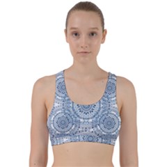 Boho Pattern Style Graphic Vector Back Weave Sports Bra by Sobalvarro