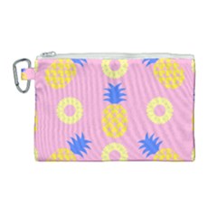 Pop Art Pineapple Seamless Pattern Vector Canvas Cosmetic Bag (large) by Sobalvarro