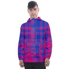 Bisexual Plaid Men s Front Pocket Pullover Windbreaker by NanaLeonti