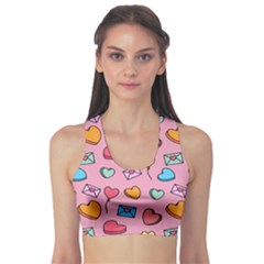 Candy Pattern Sports Bra by Sobalvarro