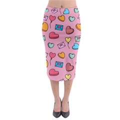 Candy Pattern Midi Pencil Skirt by Sobalvarro