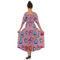 Candy Pattern Shoulder Straps Boho Maxi Dress  View2