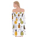 Pineapples Off Shoulder Skater Dress View2