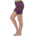 Sweet Flower Cats  In Nature Style Lightweight Velour Yoga Shorts View2