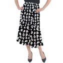 Cute Kawaii Ghost pattern Midi Mermaid Skirt View1